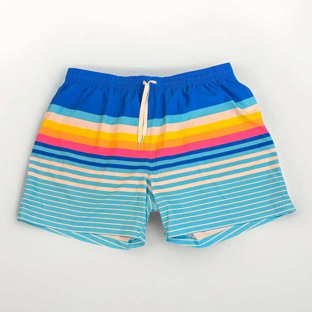 Chubbies Newport 5.5″ Swim‎ Trunks Men’s XXL Retro Stripe Casual